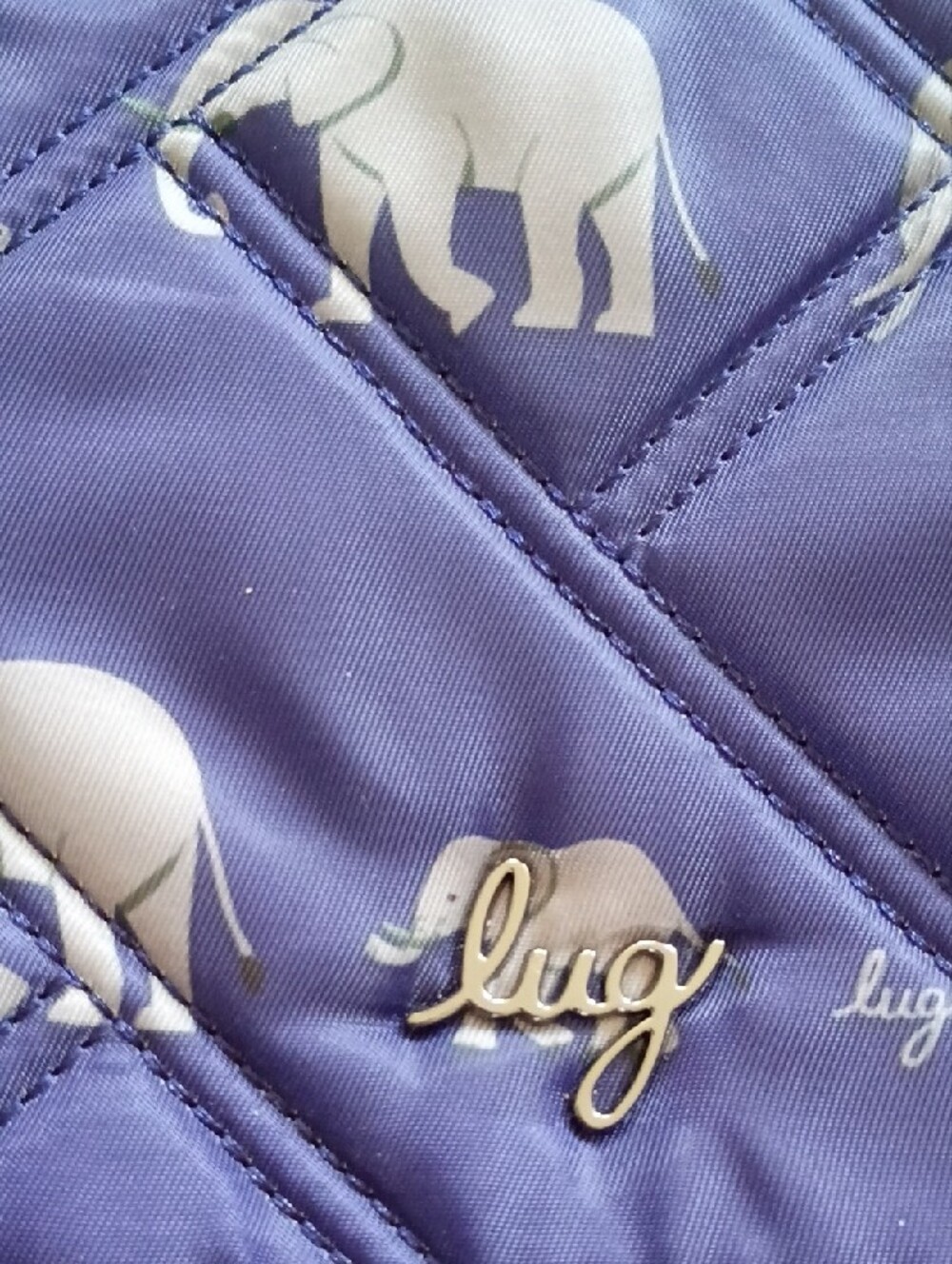 lug Navy Crossbody Phone Pouch with Elephant Print - Picture 4 of 7